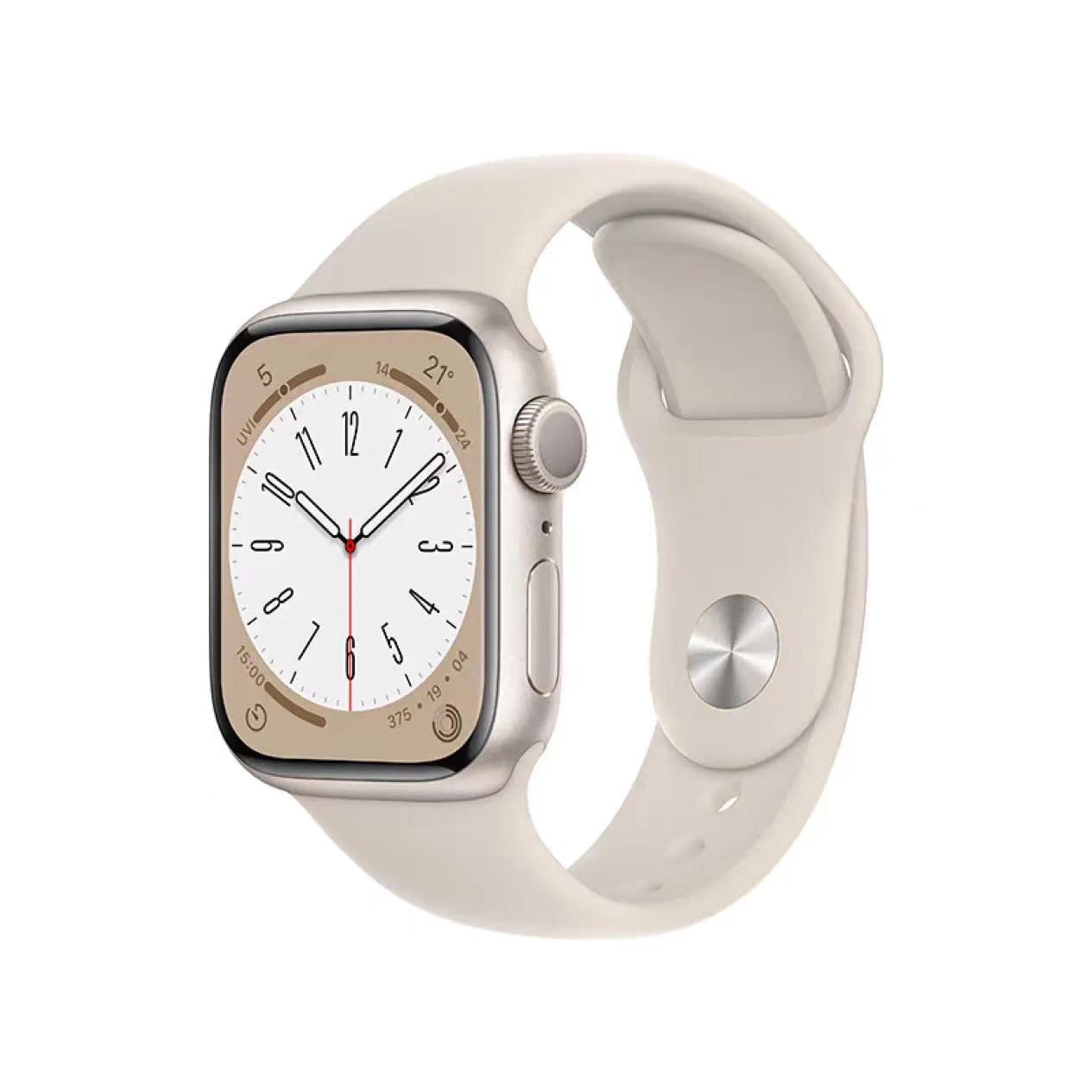 Apple Watch Series 8 智能手表GPS款41毫米鋁金屬表殼運(yùn)動型表帶MNP63CH/A